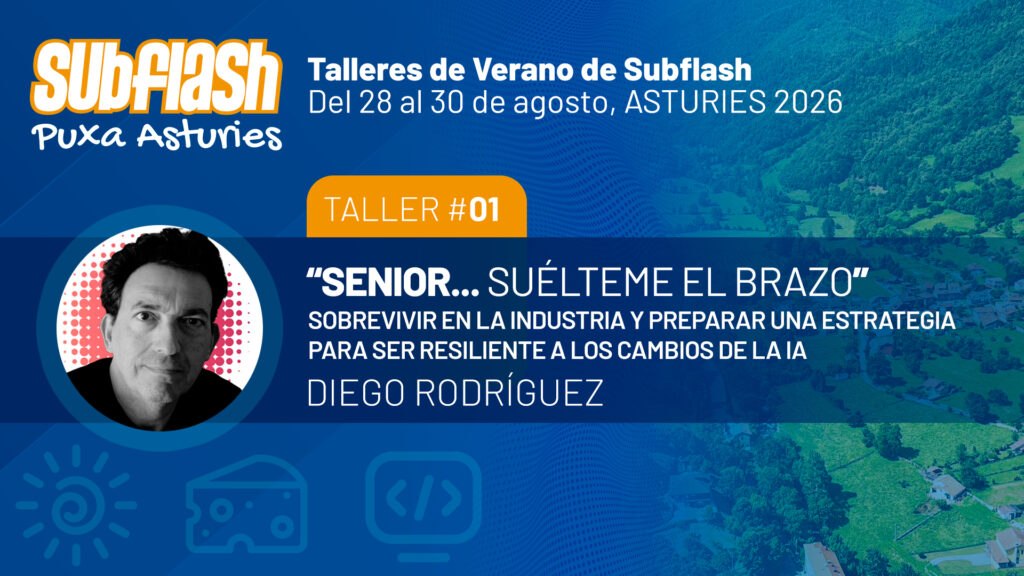 Diego Rodríguez "Arketipo" llega a Subflash 2026 con la charla «SENIOR... SUÉLTEME EL BRAZO»